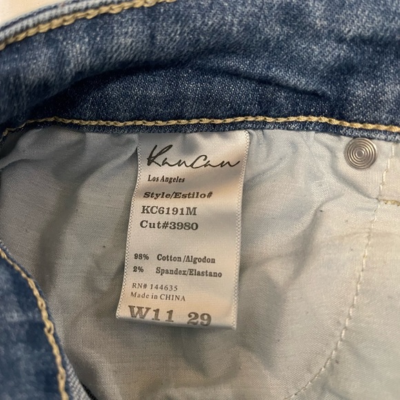 LIKE NEW - KANCAN DISTRESSED FRAYED HEM JEANS - SIZE 29 - Picture 10 of 10